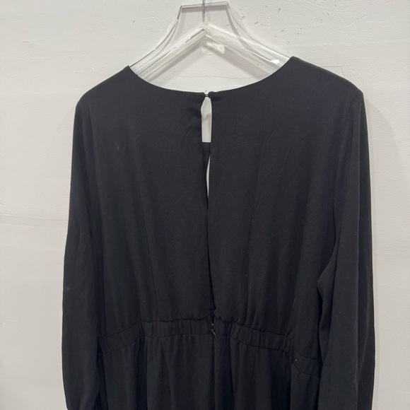 Eloquii Wide Leg Tie-Sleeve Keyhole Back Back Jumpsuit Size 20 Elegant Classy - Picture 8 of 9